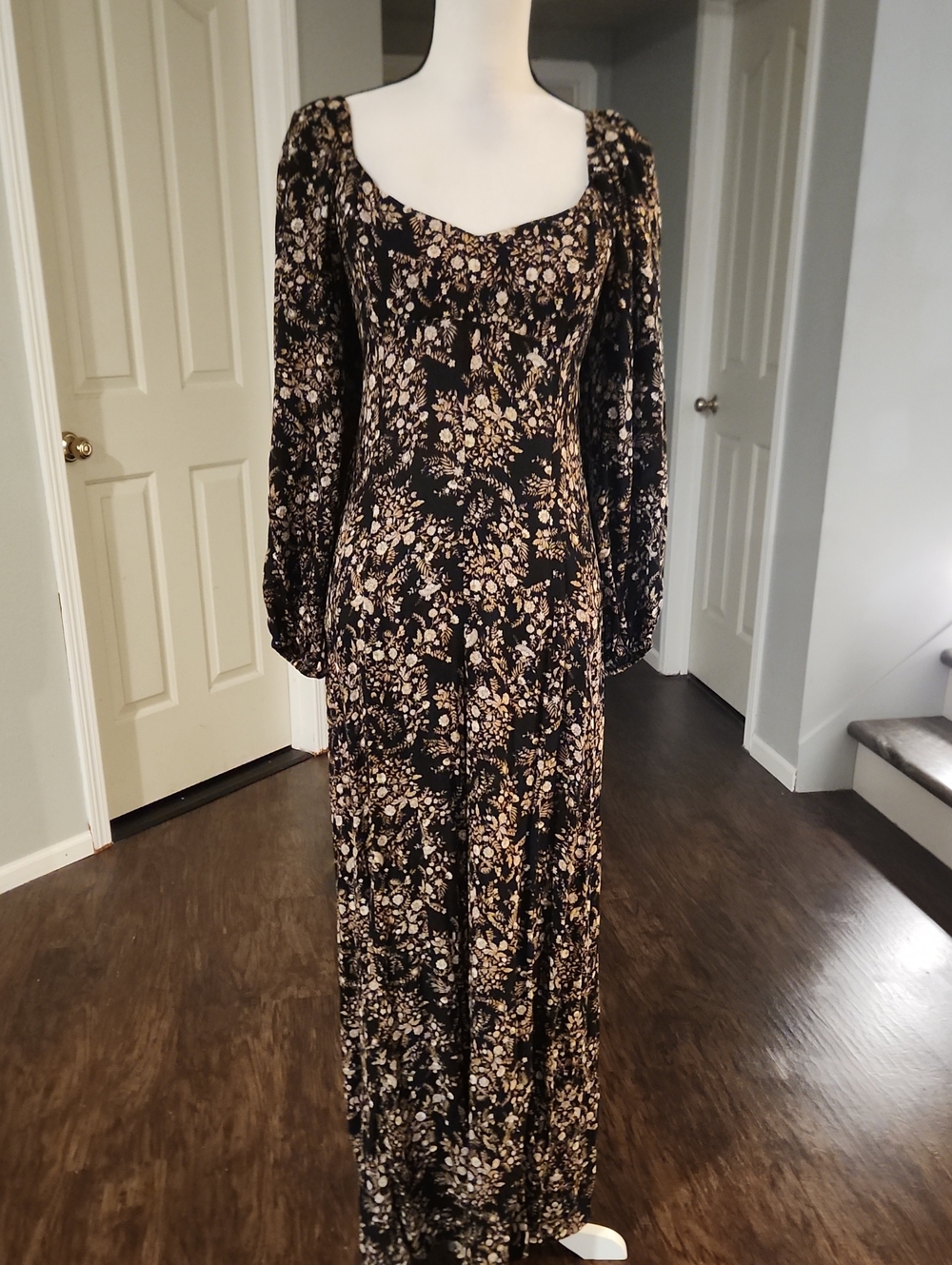 Vici Floral Tie Back Wide Leg Jumpsuit
